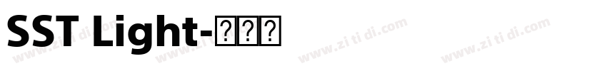 SST Light字体转换